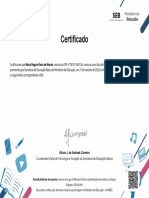 Certificado de conclusão de curso de Recursos Educacionais Digitais