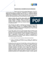 Anexo No. 3 Formato de Autorización para El Tratamiento de Datos Personales