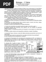 Exercícios de Biologia