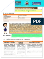 Experiencia de Aprendizaje #6 - 5° Grado