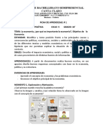 La economía: definición, objetivos y problemas