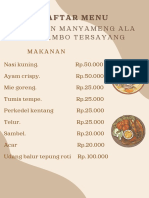 Masakan Manyameng Ala Indo Ambo Tersayang