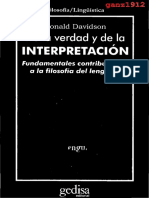 DAVIDSON, D. - de La Verdad y de La Interpretación (Fundamentales Contribuciones A La Filosofía Del Lenguaje) (OCR) (Por Ganz1912)