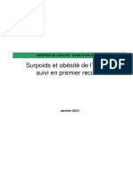 Surpoids Et Obesite de Ladulte - Criteres de Qualite Du Suivi