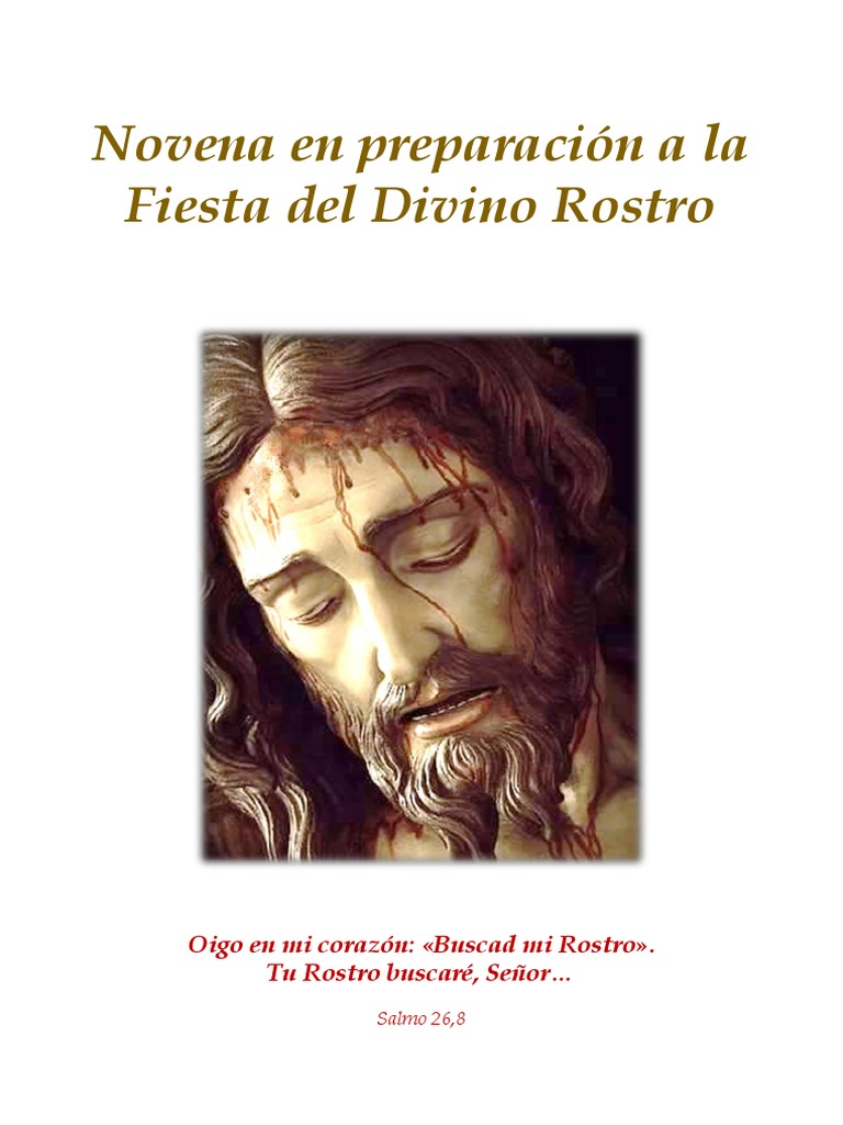 Novena al Divino Rostro de Jesús | PDF | Jesús | eucaristía