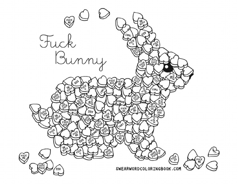 Free Kinky Coloring Page Bunny PDF
