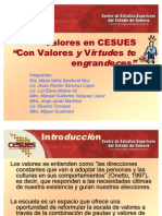 Valores en CESUES