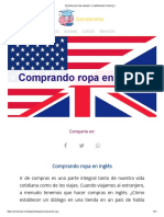 ?【 DIÁLOGO EN INGLÉS - COMPRANDO ROPA 】✔️