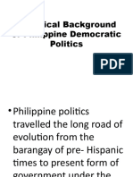 Historical Background of Philippine Democratic Politics