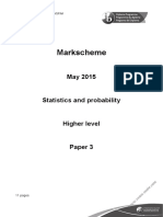 Mathematics Paper 3 Statistics and Probability HL Markscheme
