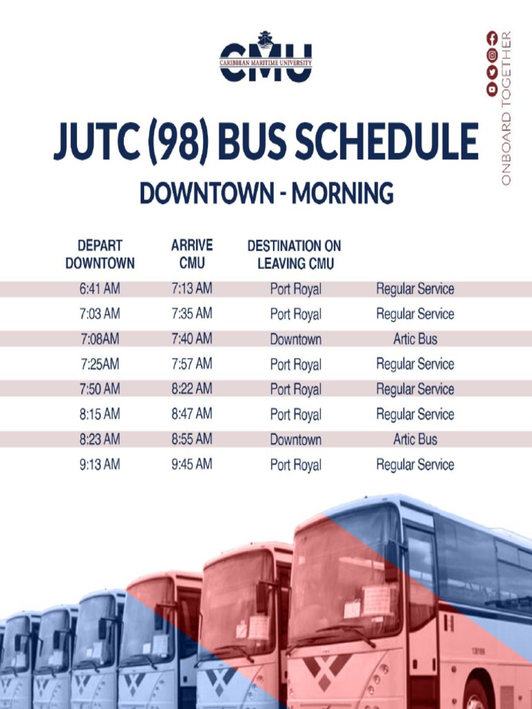 Jutc Cmu Bus Schedule PDF