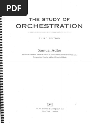 Adler Orchestration OCR PDF | PDF | Orchestras | Musical Instruments