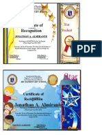 Certificate Is Awarded To