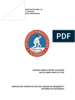 Análisis del Código de Ética de Abogados GUATEMALA