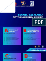 Senarai Kesalahan SSDM