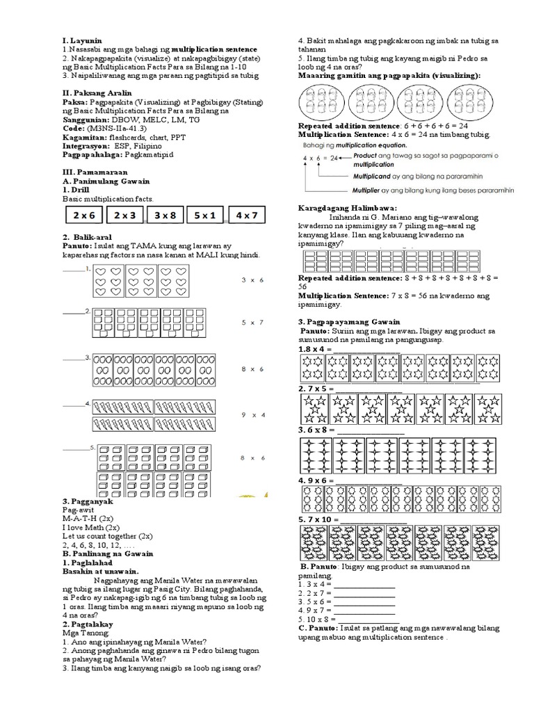 Math LP q2 Week 1 Day 5 | PDF