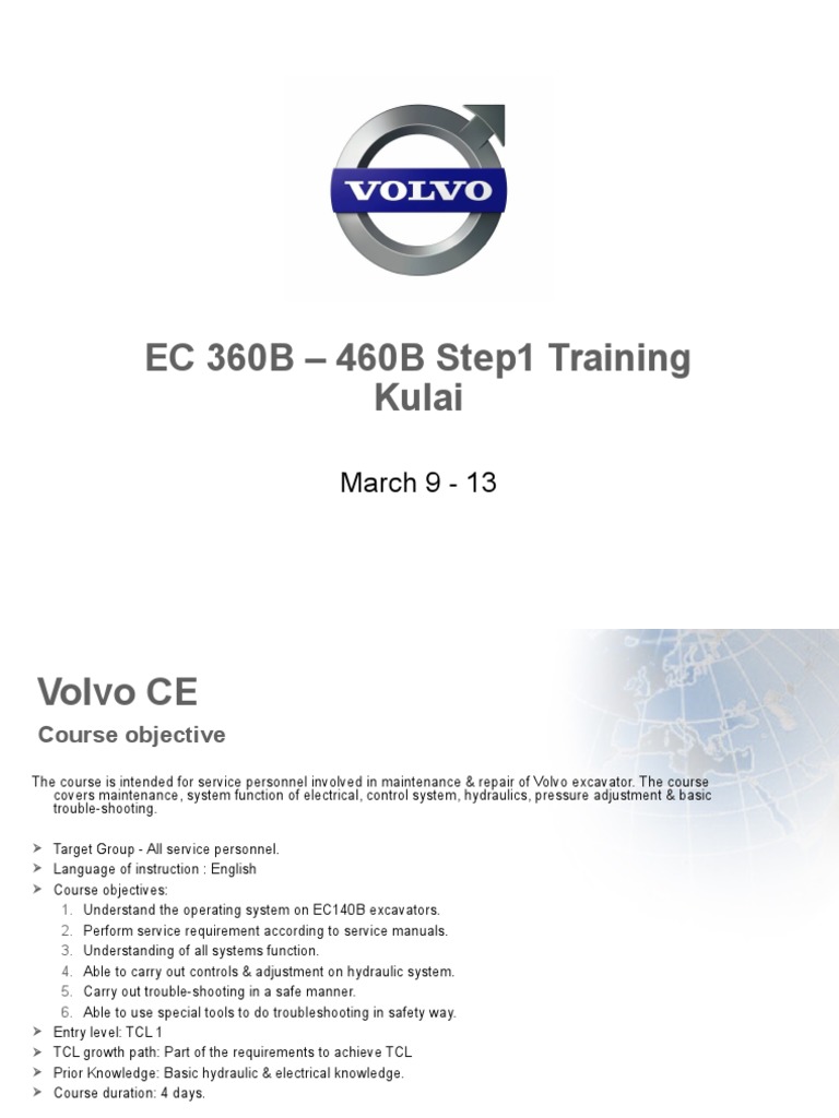 EC 360B-460B Excavator Training Guide | PDF | Manufactured Goods ...