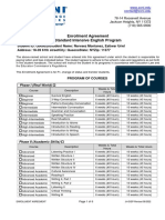 Enrollment Agreement Standard Intensive English Program