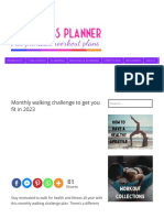 Monthly Walking Challenge To Get You Fit in 2023