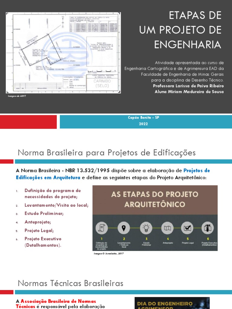 Apresentação - Etapas de Um Projeto de Engenharia | PDF | Pesquisas ...