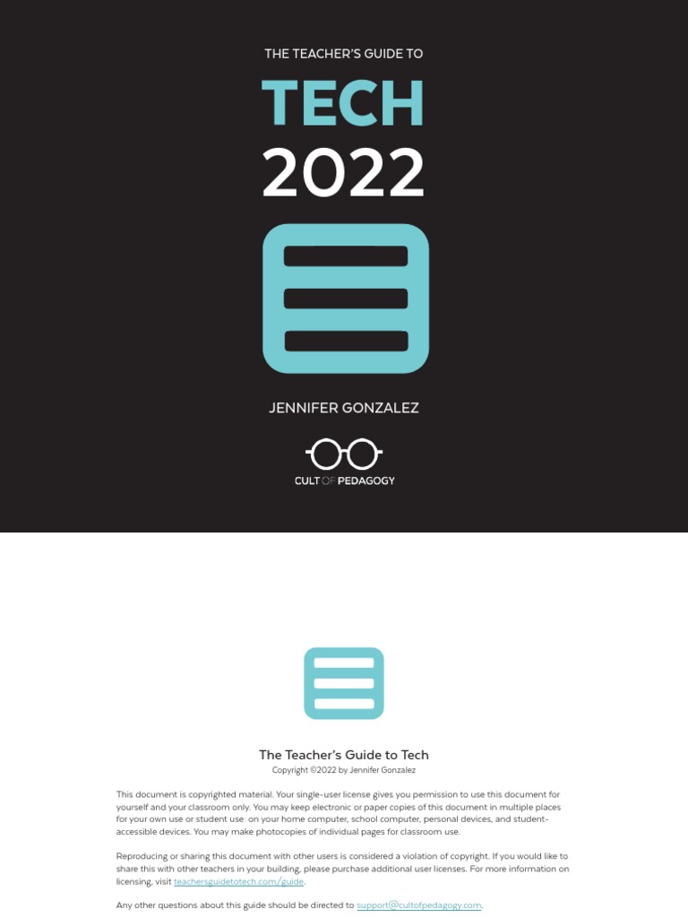 The Teachers Guide To Tech 2022 | PDF | Websites | Books