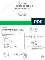 Sonido: Frecuencia, Intensidad y Nivel