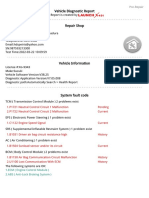 Vehicle Diagnostic Report Reveals Transmission, Steering, Airbag and AC Issues