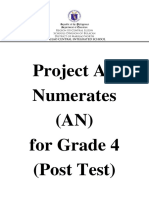GRD 4 - PROJECT AN - Post Test