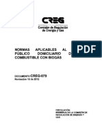 D-079-12 Propuesta de Regulación Aplicable A Biogas