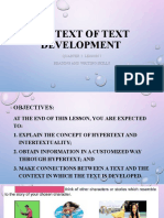 Context of Text Development