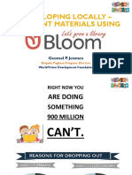 Developing Literacy Materials Using Bloom Software - July 27