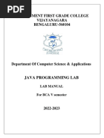 CBCS5thSEMBCAJava Manual