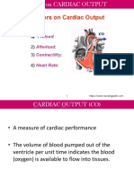 Factors Affecting Cardiac Output (CO