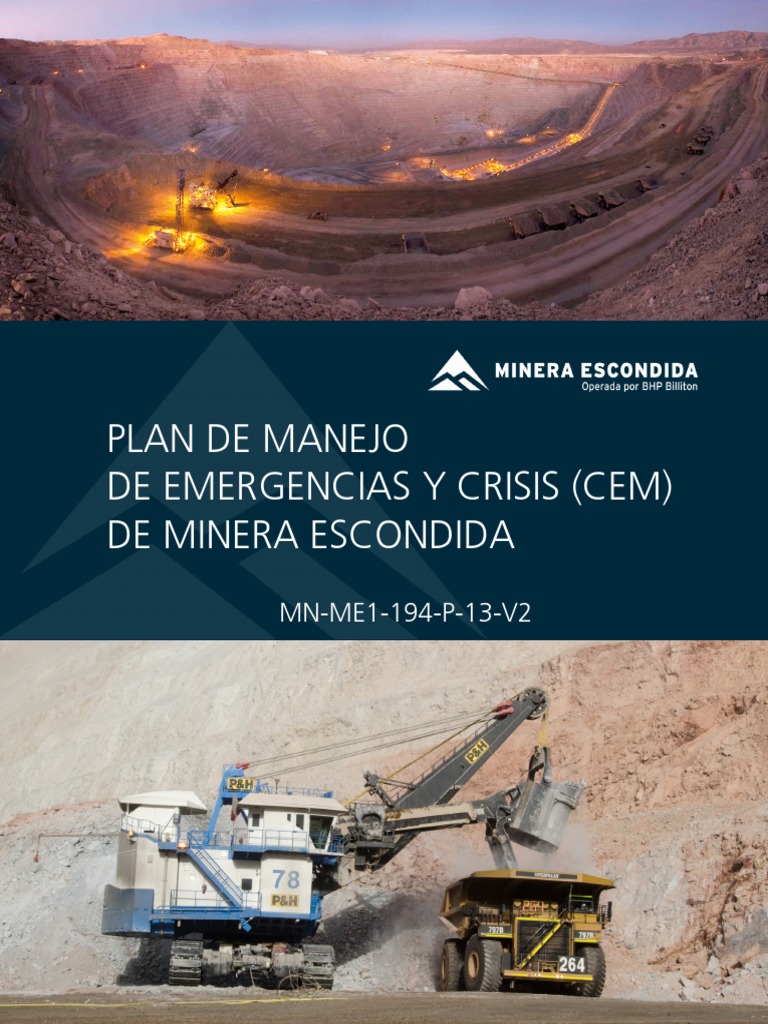 Plan de Emergencias Minera Escondida | PDF | Planificación | Minería