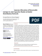Optimum Simultaneous Allocation of Renewable Energy DG and Capacitor Banks in Radial Distribution Network