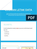 Ukuran Letak Data