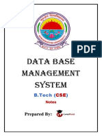 Data Base Management System: Prepared by