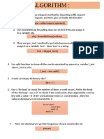 Algorithm to Count Word Frequencies in a URL