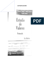 Estudio de Valores