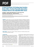 A Smart Parametric 3D Printing Hand Assistive Device Sensor