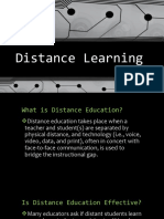 Distance Learning