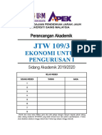 Perancangan Akademik 2019-2020