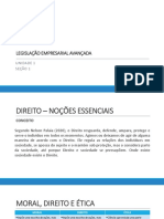 LEGISLAÇÃO EMPRESARIAL - Unidade 1 Seção 1