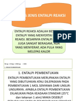 Jenis Jenis Entalpi Reaksi