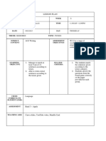 Lesson Plan - MOCK TEACHING