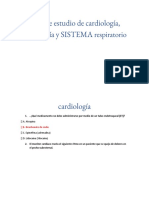 Guía de Estudio de Cardiología, Neurologia y Sistema Respiratorio