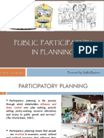 Pubilc Participation in Planning