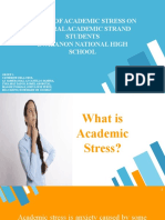 Impact of Academic Stress On General Academic Strand Students in Abanon National High School