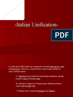 Italian Unification Notes