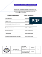 Form 4 - DETERMINING AND VALIDATING TRAINEES CURRENT COMPETENCY - IES